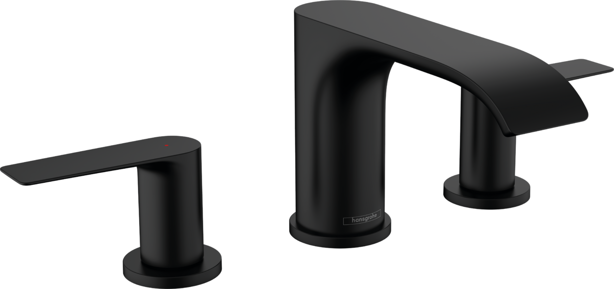 Hansgrohe Vivenis 3-hole Basin Mixer 90 With Pop-up Waste Set - Matt Black - 75033670