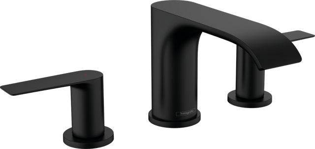 Hansgrohe Vivenis 3-hole Basin Mixer 90 With Pop-up Waste Set - Matt Black - 75033670