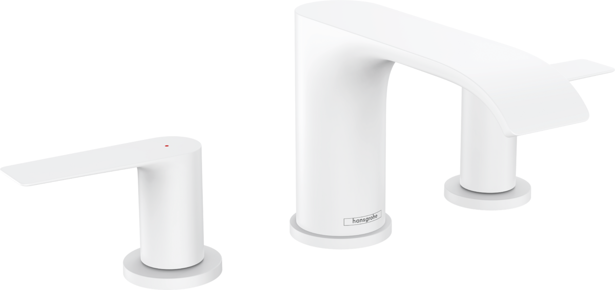 Hansgrohe Vivenis 3-hole Basin Mixer 90 With Pop-up Waste Set - Matt White - 75033700
