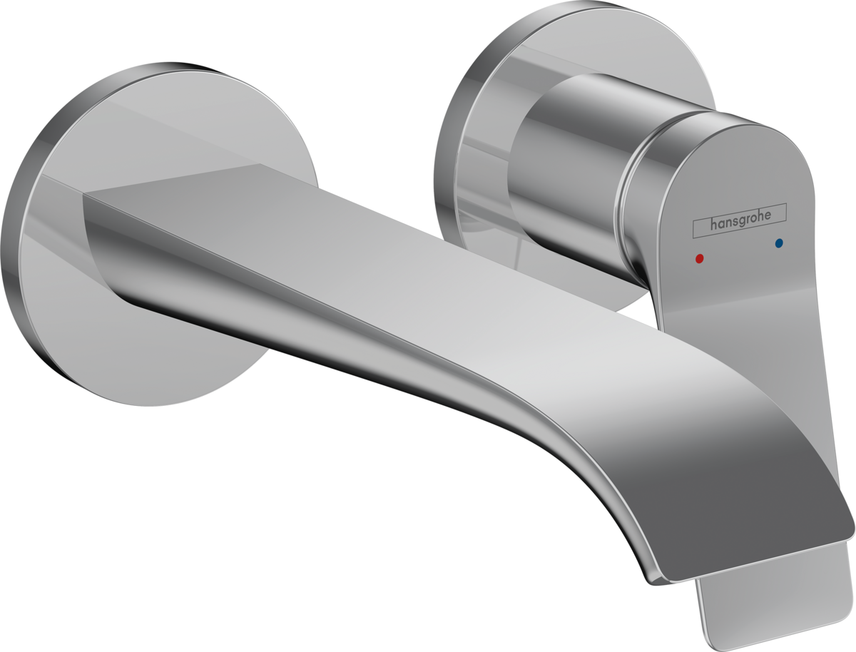 Hansgrohe Vivenis Single Lever Basin Mixer For Concealed Installation Wall-mounted With Spout 192mm - Chrome - 75050000