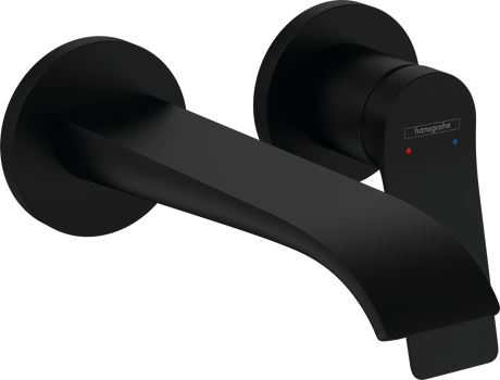 Hansgrohe Vivenis Single Lever Basin Mixer For Concealed Installation Wall-mounted With Spout 192mm - Matt Black - 75050670