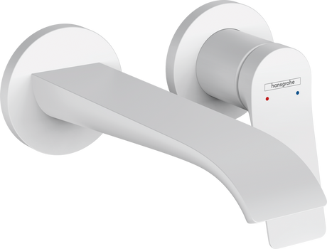 Hansgrohe Vivenis Single Lever Basin Mixer For Concealed Installation Wall-mounted With Spout 192mm - Matt White - 75050700