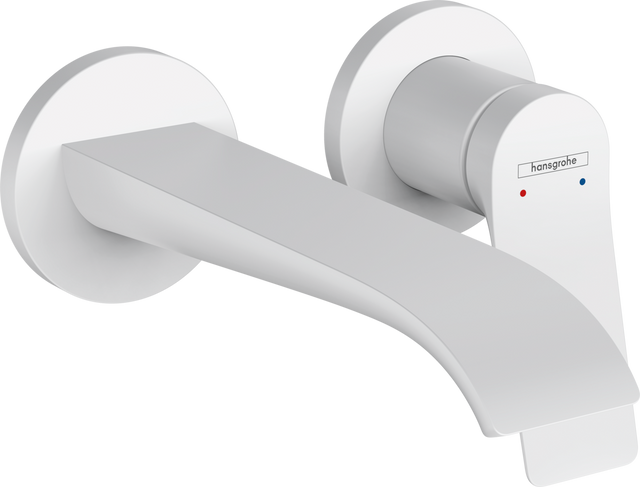 Hansgrohe Vivenis Single Lever Basin Mixer For Concealed Installation Wall-mounted With Spout 192mm - Matt White - 75050700