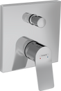 Hansgrohe Vivenis Single Lever Bath Mixer For Concealed Installation with Integrated Security Combination According to EN1717 - Chrome - 75416000