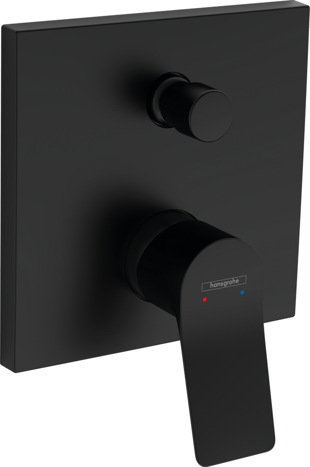 Hansgrohe Vivenis Single Lever Bath Mixer For Concealed Installation with Integrated Security Combination According to EN1717 - Matt Black - 75416670
