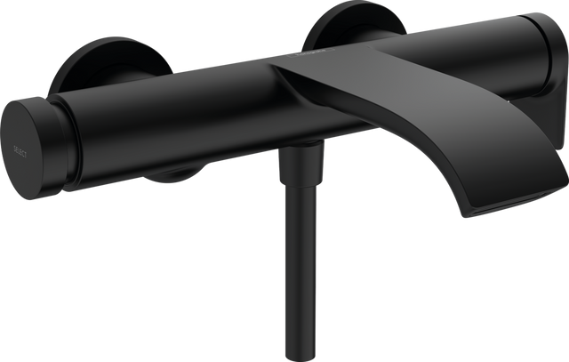 Hansgrohe Vivenis Single Lever Bath Mixer For Exposed Installation - Matt Black - 75420670