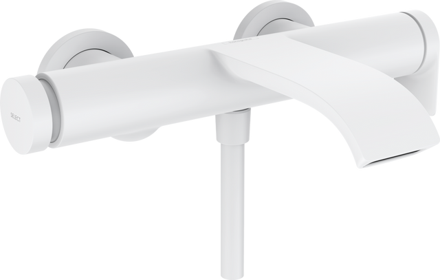 Hansgrohe Vivenis Single Lever Bath Mixer For Exposed Installation - Matt White - 75420700