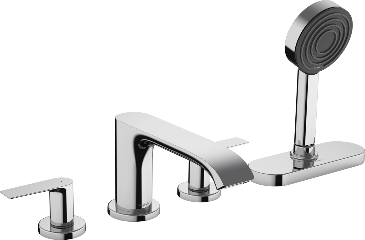 Hansgrohe Vivenis 4-hole Rim Mounted Bath Mixer With Sbox - Chrome - 75444000
