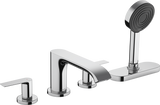 Hansgrohe Vivenis 4-hole Rim Mounted Bath Mixer With Sbox - Chrome - 75444000