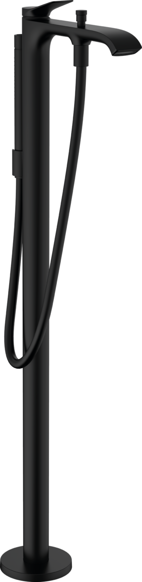 Hansgrohe Vivenis Single Lever Floor-standing Bath Mixer - Matt Black - 75445670