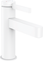 Hansgrohe Finoris Single Lever Basin Mixer 100 With Push-open Waste Set - Matt White - 76010700