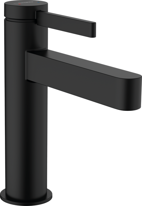 Hansgrohe Finoris Single Lever Basin Mixer 110 With Pop-up Waste Set - Matt Black - 76020670