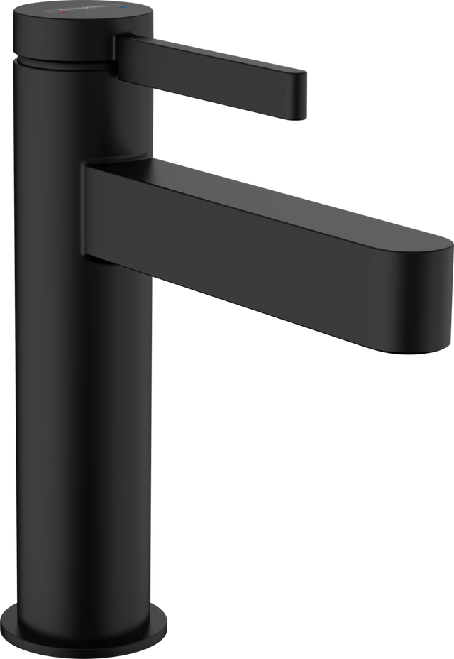 Hansgrohe Finoris Single Lever Basin Mixer 110 With Pop-up Waste Set - Matt Black - 76020670