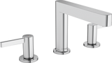 Hansgrohe Finoris 3-hole Basin Mixer 110 with Push-open Waste Set - Chrome - 76033000