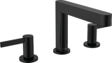 Hansgrohe Finoris 3-hole Basin Mixer 110 with Push-open Waste Set - Matt Black - 76033670