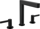 Hansgrohe Finoris 3-hole Basin Mixer 160 With Push-open Waste Set - Matt Black - 76034670