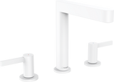 Hansgrohe Finoris 3-hole Basin Mixer 160 With Push-open Waste Set - Matt White - 76034700