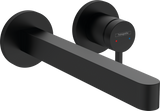 Hansgrohe Finoris Single Lever Basin Mixer For Concealed Installation Wall-mounted With Spout 228mm - Matt Black - 76050670