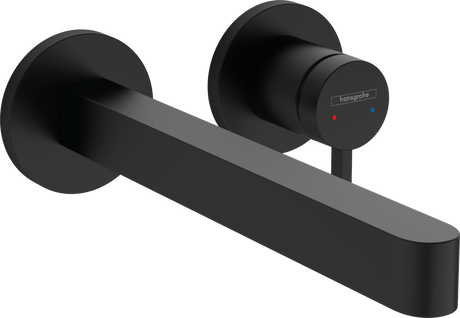 Hansgrohe Finoris Single Lever Basin Mixer For Concealed Installation Wall-mounted With Spout 228mm - Matt Black - 76050670