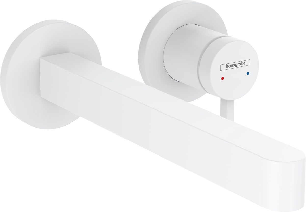 Hansgrohe Finoris Single Lever Basin Mixer For Concealed Installation Wall-mounted With Spout 228mm - Matt White - 76050700