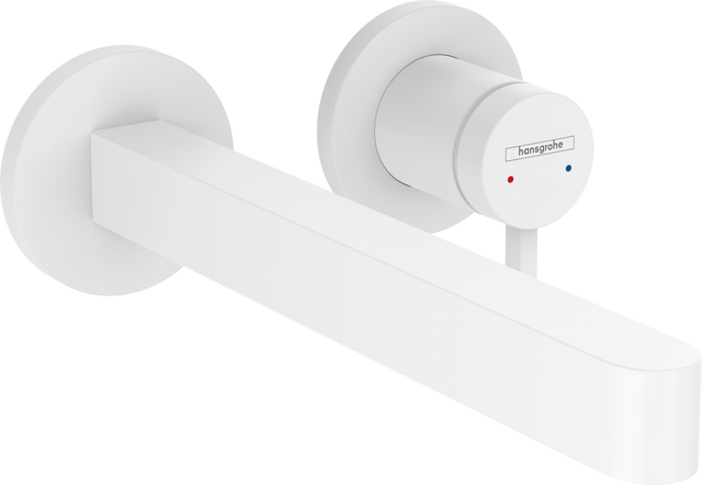 Hansgrohe Finoris Single Lever Basin Mixer For Concealed Installation Wall-mounted With Spout 228mm - Matt White - 76050700