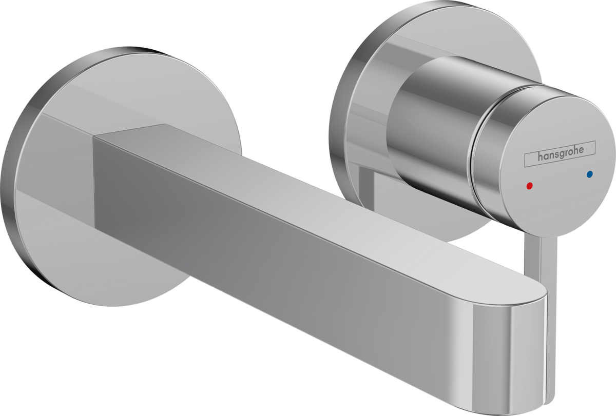 Hansgrohe Finoris Single Lever Basin Mixer For Concealed Installation Wall-mounted With Spout 168mm - Chrome - 76051000