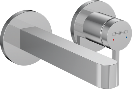 Hansgrohe Finoris Single Lever Basin Mixer For Concealed Installation Wall-mounted With Spout 168mm - Chrome - 76051000