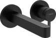 Hansgrohe Finoris Single Lever Basin Mixer For Concealed Installation Wall-mounted With Spout 168mm - Matt Black - 76051670