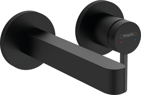 Hansgrohe Finoris Single Lever Basin Mixer For Concealed Installation Wall-mounted With Spout 168mm - Matt Black - 76051670