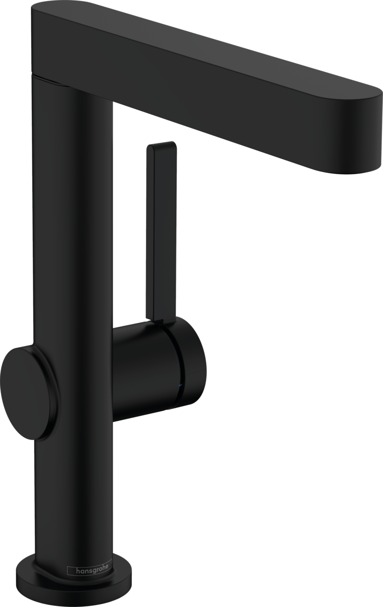 Hansgrohe Finoris Single Lever Basin Mixer 230 with Swivel Spout And Push-open Waste Set - Matt Balck - 76060670