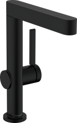 Hansgrohe Finoris Single Lever Basin Mixer 230 with Swivel Spout And Push-open Waste Set - Matt Balck - 76060670