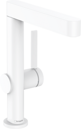 Hansgrohe Finoris Single Lever Basin Mixer 230 with Swivel Spout And Push-open Waste Set - Matt White - 76060700