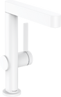 Hansgrohe Finoris Single Lever Basin Mixer 230 with Swivel Spout And Push-open Waste Set - Matt White - 76060700
