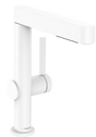 Hansgrohe Finoris Single Lever Basin Mixer 230 with Pull-out Spray  2jet And Push-open Waste Set - Matt White - 76063700