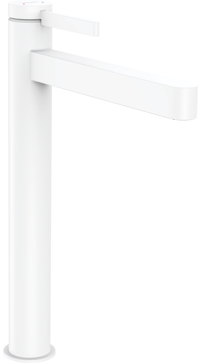 Hansgrohe Finoris Single Lever Basin Mixer 260 For Washbowls With Push-open Waste Set - Matt White - 76070700