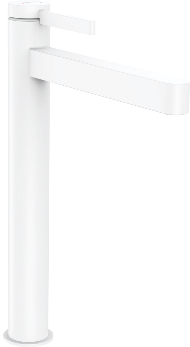 Hansgrohe Finoris Single Lever Basin Mixer 260 For Washbowls With Push-open Waste Set - Matt White - 76070700