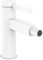 Hansgrohe Finoris Single Lever Bidet Mixer With Push-open Waste Set - Matt White - 76200700