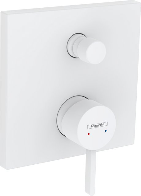 Hansgrohe Finoris Single Lever Bath Mixer For Concealed Installation - Matt White - 76415700