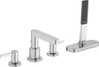 Hansgrohe Finoris 4-hole Rim Mounted Bath Mixer with sBox - Chrome - 76444000