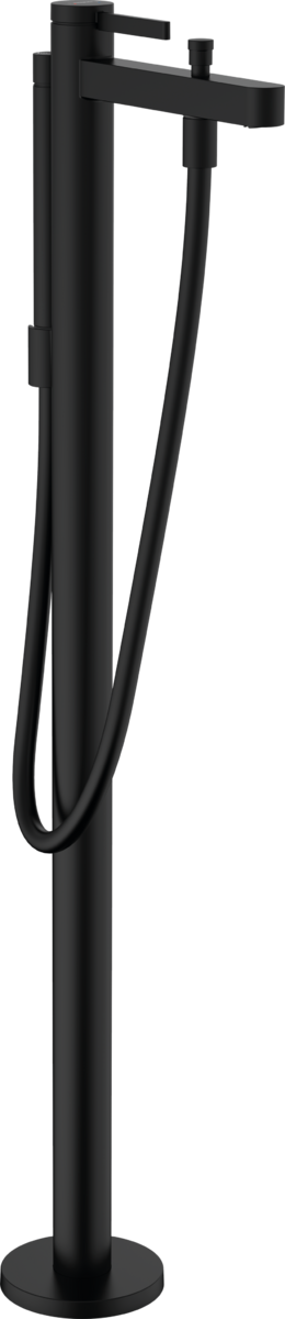 Hansgrohe Finoris Single Lever Bath Mixer Floor standing - Matt Black - 76445670