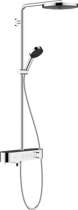 Hansgrohe Pulsify S Showerpipe 260 1jet With Bath Thermostat Showertablet 400 - Chrome - 24230000