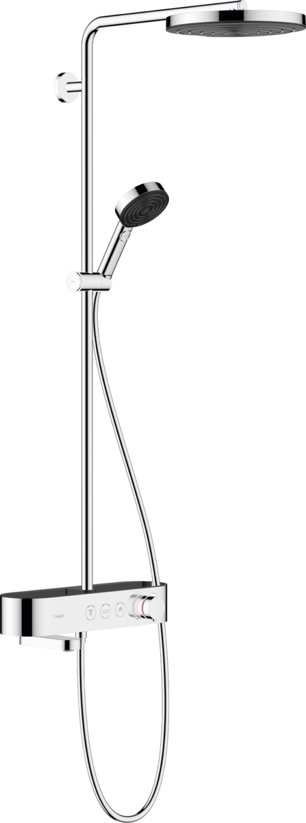 Hansgrohe Pulsify S Showerpipe 260 1jet With Bath Thermostat Showertablet 400 - Chrome - 24230000