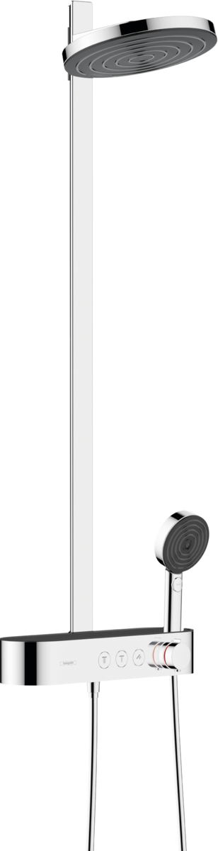 Hansgrohe Pulsify S Showerpipe 260 2jet Ecosmart With Showertablet Select 400 - Chrome - 24241000