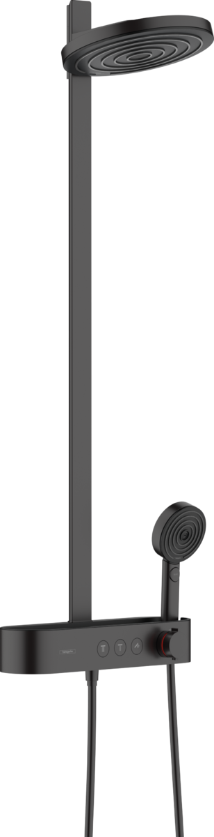 Hansgrohe Pulsify S Showerpipe 260 2jet With Showertablet Select 400 - Matt Black - 24240670