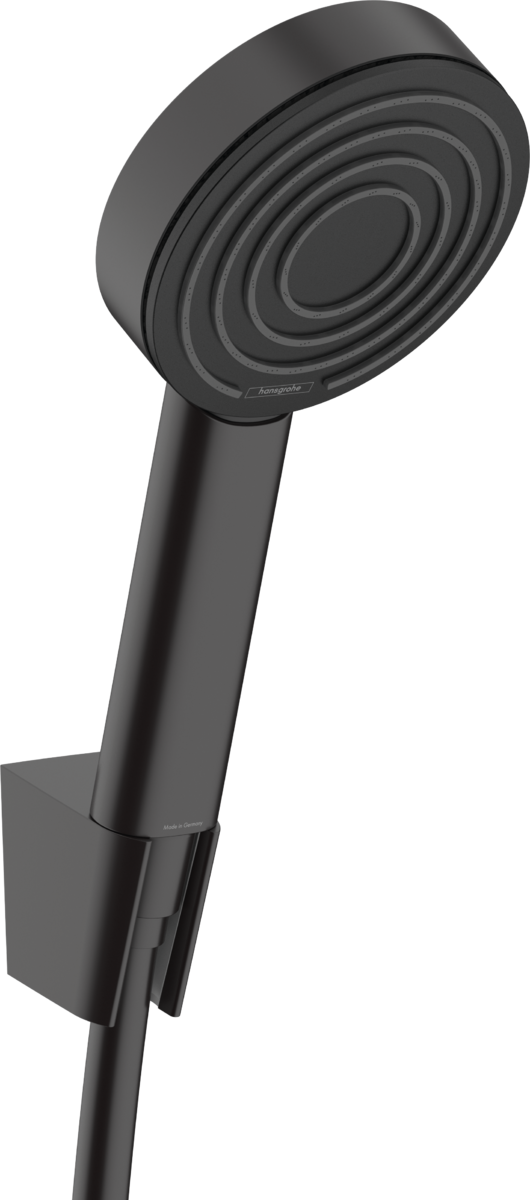 Hansgrohe Pulsify S Shower Holder Set 105 1jet With Shower Hose - Matt Black - 24301670