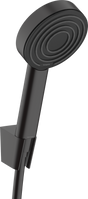 Hansgrohe Pulsify S Shower Holder Set 105 1jet With Shower Hose - Matt Black - 24301670