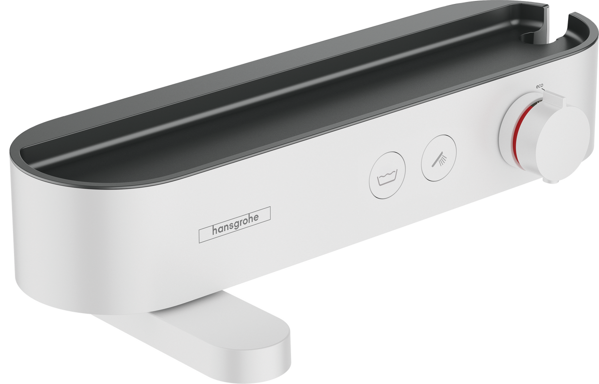Hansgrohe ShowerTablet Select Bath Thermostat 400 For Exposed Installation - Matt White - 24340700