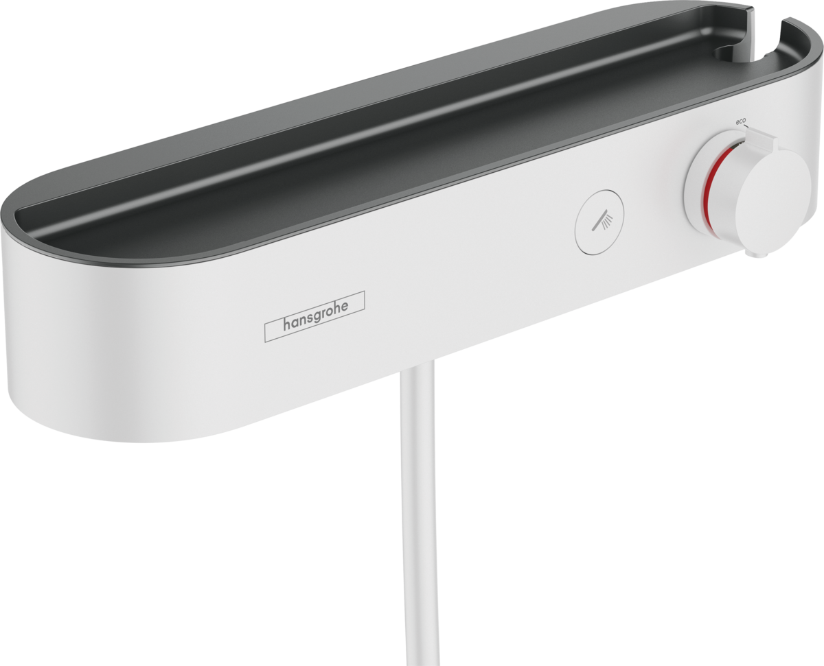 Hansgrohe ShowerTablet Select Shower Thermostat 400 For Exposed Installation - Matt White - 24360700