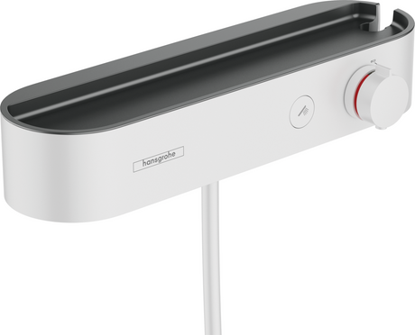 Hansgrohe ShowerTablet Select Shower Thermostat 400 For Exposed Installation - Matt White - 24360700