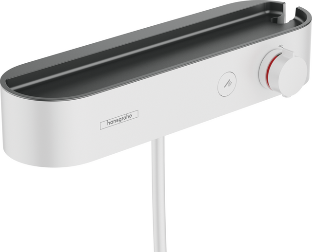 Hansgrohe ShowerTablet Select Shower Thermostat 400 For Exposed Installation - Matt White - 24360700